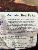 Grass Marinated Beef Fajita