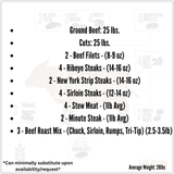 1/8 Grass Finished Bulk Beef