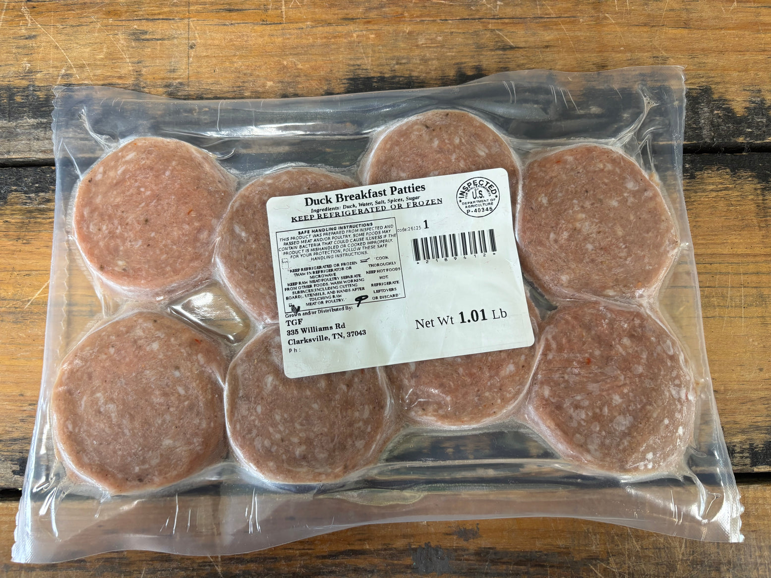 Duck Breakfast Sausage Patties