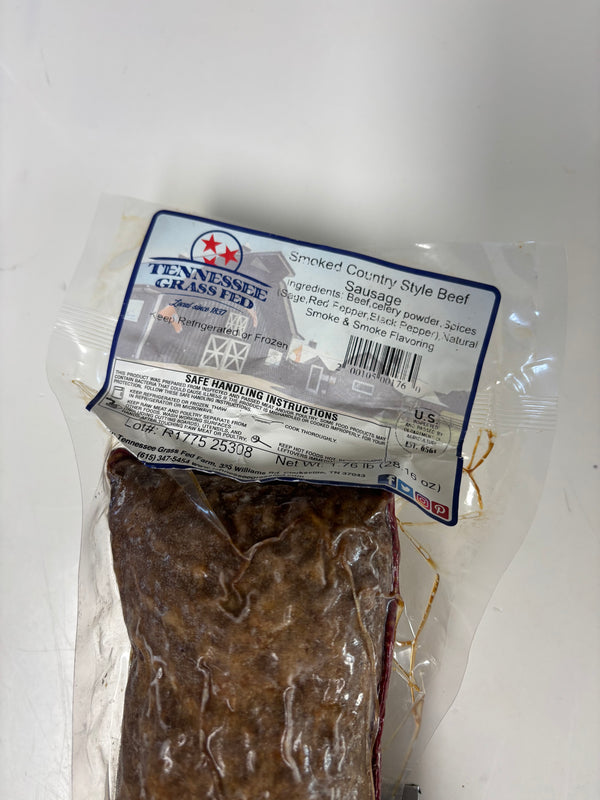 Homestyle Country Smoked Beef Sausage(No Nitrate, No Sugar)