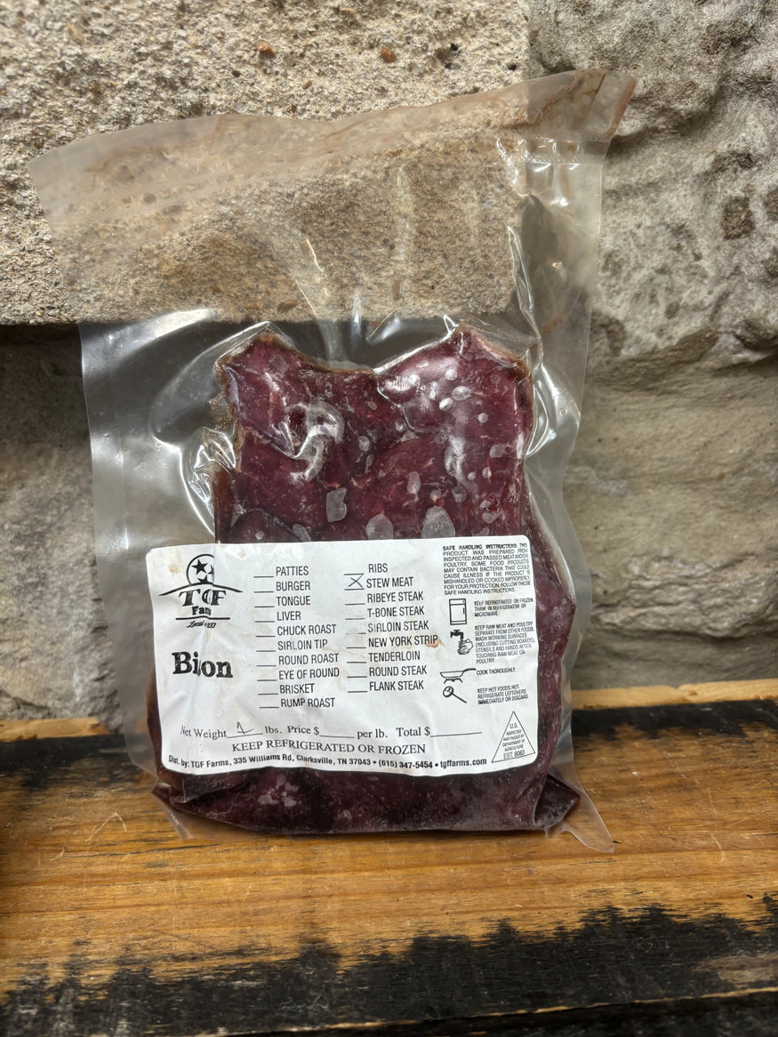 Bison Stew Meat