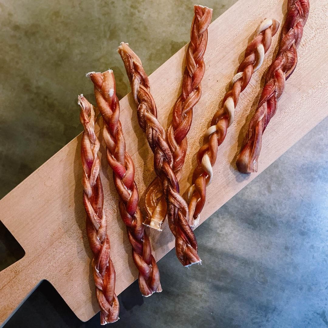 6 inch Braided Bully Stick - Tennessee Grass Fed